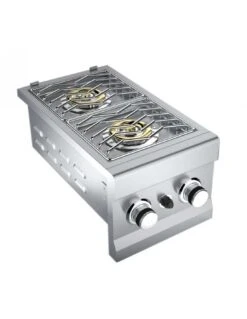 BRULEUR ENCASTRABLE FEUX DOUBLE -32CM -Barbecue Grillades Magasin bruleur encastrable feux double 32cm 2