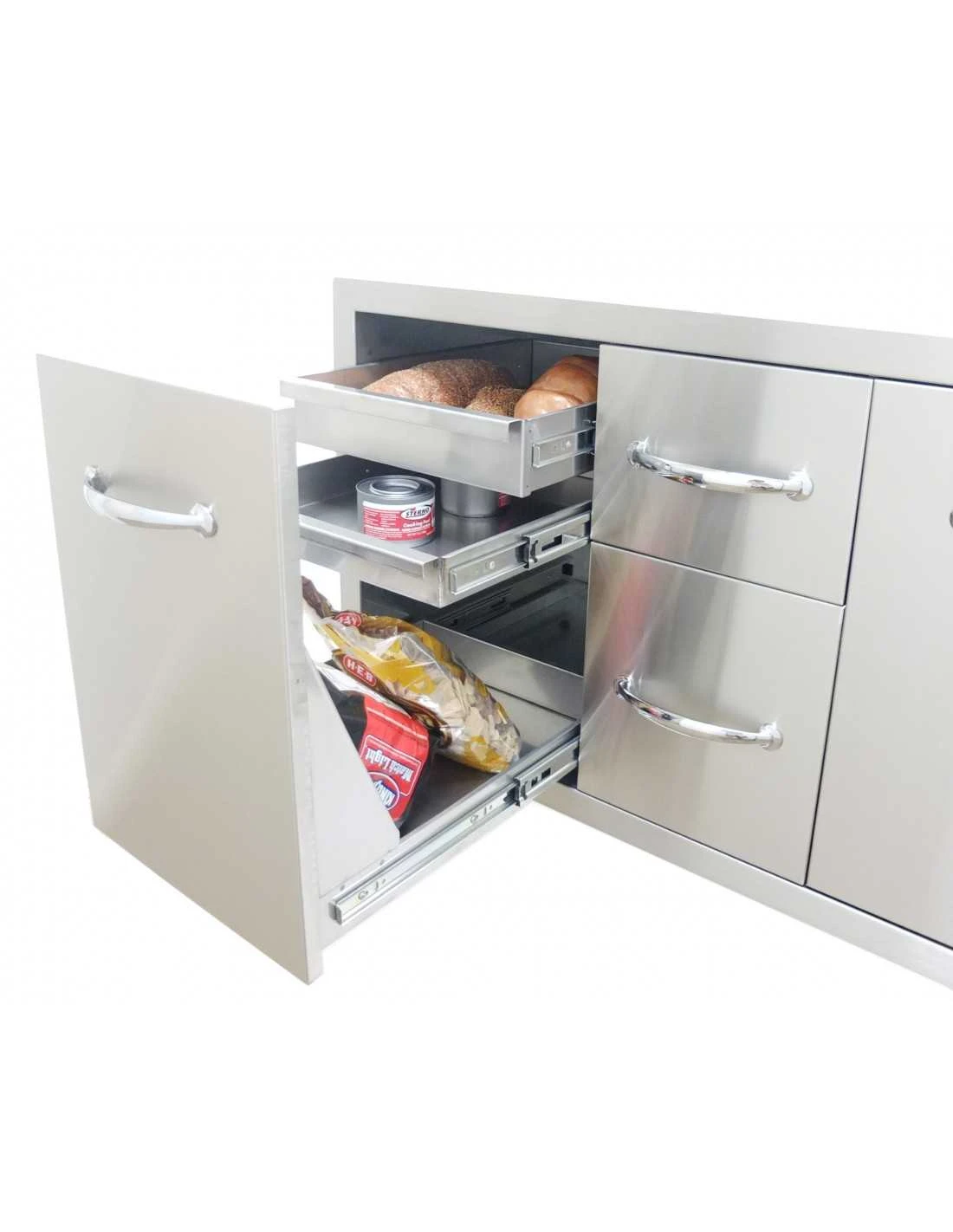 COMBO DOUBLE TIROIR DOUBLE PORTE (107CM) 5 COMBO DOUBLE TIROIR DOUBLE PORTE (107CM) – Image 3