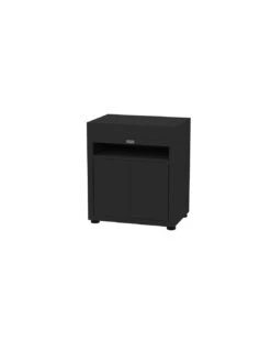 MEUBLE CUISINE NOIR AVEC TABLETTE - LE MARQUIER