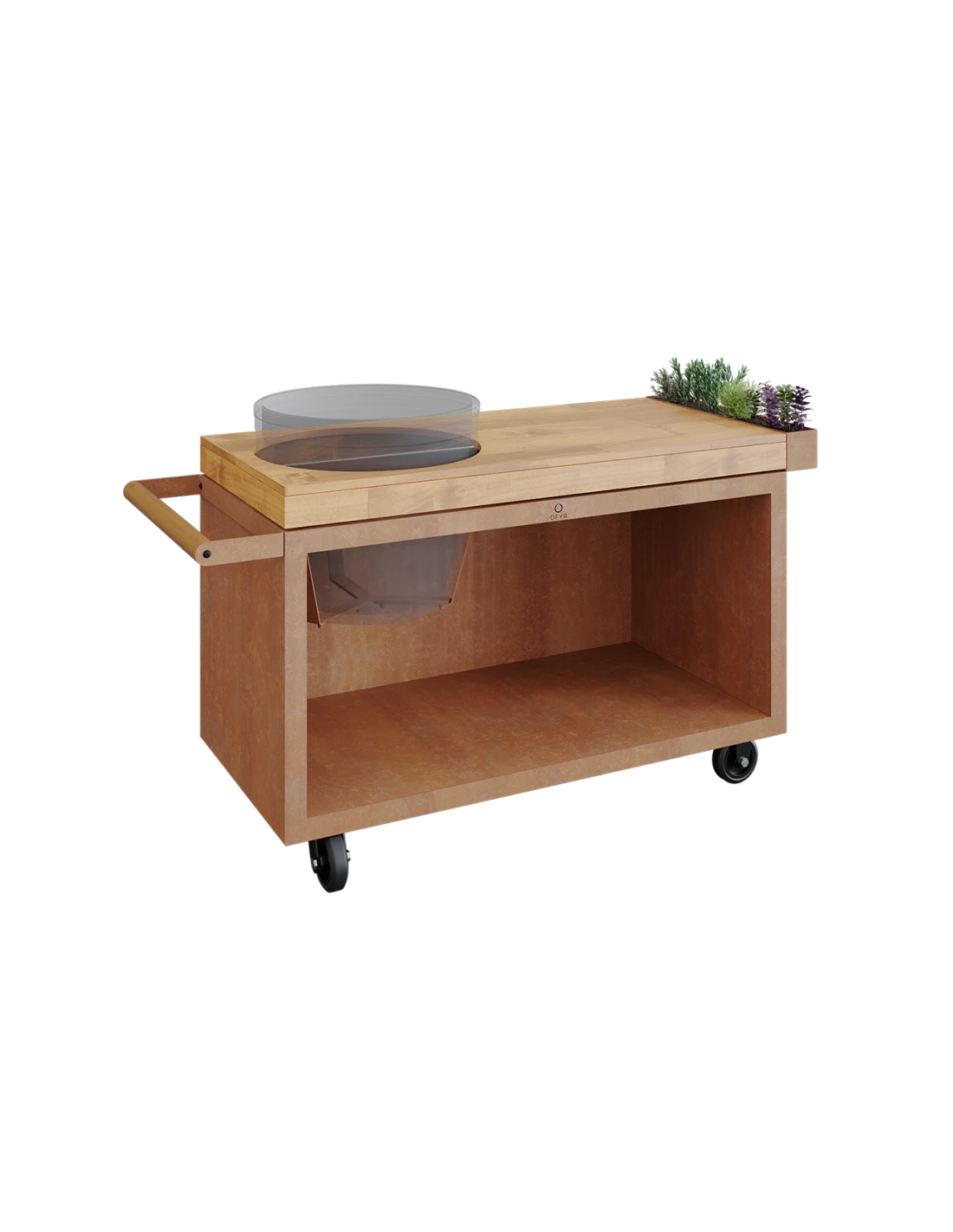 OFYR KAMADO TABLE CORTEN 135 PRO TECK BGE 4 OFYR KAMADO TABLE CORTEN 135 PRO TECK BGE – Image 2